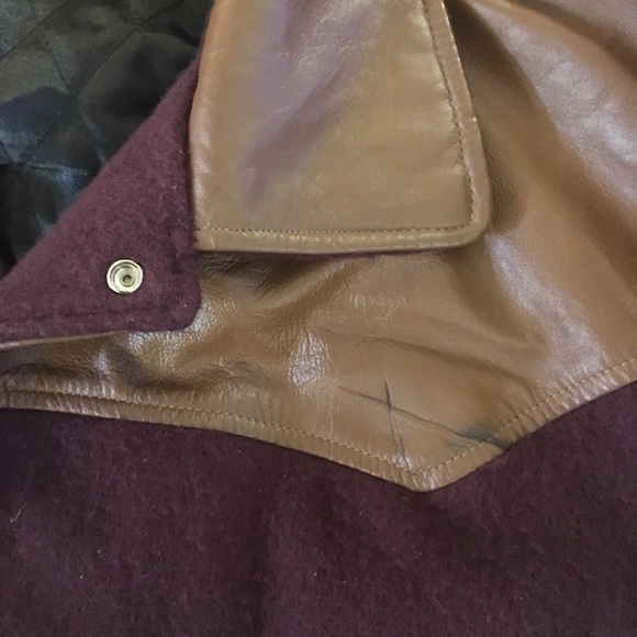 Vintage, Classic Bee Wild Wool & Leather Jacket - Picture 6 of 6